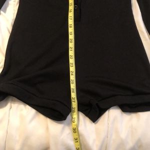 Black romper. Size medium